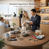Kit de Regalo de Aviación Personalizado con Modelo de Avión, Accesorios de Viaje, Ropa y Artículos con Temática de Aviación para Programas de Marca