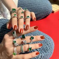 Anillo de Eternidad de Plata de Ley 925 con Diamantes Cultivados en Laboratorio y Circonita 5A, Corte Esmeralda, para Mujer, Joyería Fina Brillante