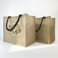 Sac en coton laminé écologique 2025, sac de plage réutilisable en toile de jute, sac de shopping en toile de jute avec logo personnalisé coloré