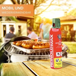 Extintor de Incendios para Automóvil XENOTEC Premium, Aerosol de 3 x 750 ml, Soportes de Pared con Montaje en Pared, Negro, Reutilizable, Hecho en China - Product Image 5