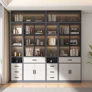 Tủ hồ sơ tiếp nhận sang trọng QATAR 3 ngăn kéo văn phòng Tủ Sách gỗ lưu trữ nội các - Product Image 5