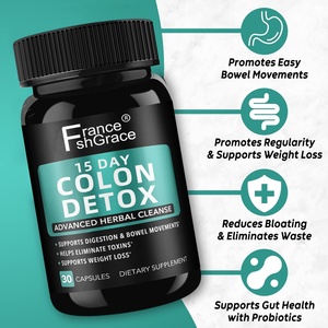 Suplemento Premium para la Desintoxicación del Colon, 30 Cápsulas para el Acumulo de Gas en el Estómago, Apoyo para la Salud Intestinal, Cápsulas para la Desintoxicación del Colon - Product Image 5