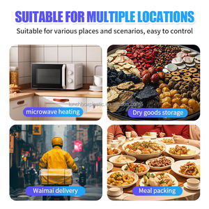 กล่องอาหารกลางวันพลาสติก PP ใสขนาด500มล. 650มล. 750มล. 1000มล. กล่องใส่อาหารแบบใช้แล้วทิ้งพร้อมฝาปิด - Product Image 6