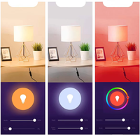 Ampoule LED intelligente WiFi Glomarket Tuya 5W, lumière de bougie moderne, contrôle par application, compatible Alexa Google Home, lampe d'ambiance intelligente, matériau PC