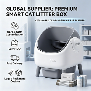 <span class=keywords><strong>Lettiera</strong></span> Autopulente Automatica per <span class=keywords><strong>Gatti</strong></span> Best Seller con Doppio Sensore di Sicurezza e Controllo Tramite App, Sacchetti di Plastica Inclusi, Grigio-Bianco - Product Image 5