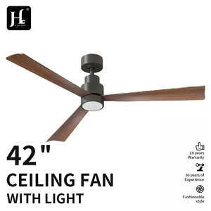 Ventilateurs de plafond LED avec moteur BLDC, pales en bois, télécommande, 3 CCT, chambre à coucher, salon, moteur 100% cuivre - Product Image 2