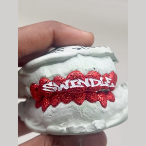 Grilles dentaires personnalisées, lettres, dessins animés, etc., serties de moissanite VVS, opale, haut et bas, S925 plaqué or, <span class=keywords><strong>bijoux</strong></span> hip-hop - Product Image 5