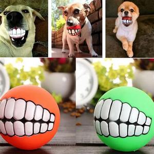 Juguetes Divertidos para Perros con Diseño de Dientes, Pelotas Masticables con Sonido, Resistentes a Mordeduras, Juguetes de Entrenamiento para Perros - Product Image 6