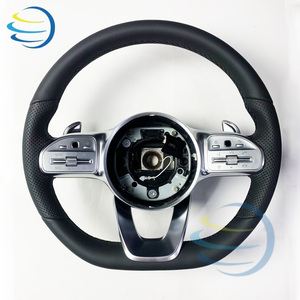 พวงมาลัยหนังเย็บมือแบบกำหนดเองสำหรับรถเบนซ์ AMG C-Class W201 <span class=keywords><strong>W202</strong></span> W203 W204 W205 W206 E-Class W212 W213 C63 - Product Image 6