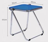 Nouvelle table d'angle pliable en acrylique transparent, élégante table d'appoint pour canapé de salon