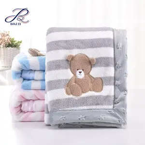 Couverture Double couche en flanelle épaisse et douce, pour bébé, literie pour enfants, offre spéciale, bébé