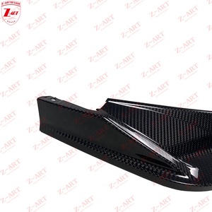 Lèvre avant en fibre de carbone de style Z-ART V pour BMW M3 <span class=keywords><strong>M4</strong></span> 2021 + becquet avant en fibre de carbone sec pour G80 G82 G83 menton avant en fibre de carbone - Product Image 4