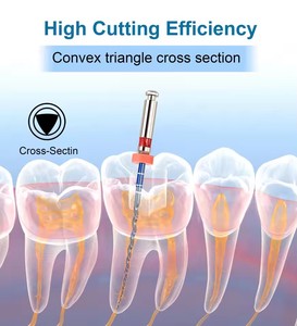 Vente en gros de limes endodontiques coniques bleues activées par la chaleur rotatives 04 06 limes endodontiques dentaires pour équipements et accessoires de thérapie orale - Product Image 3