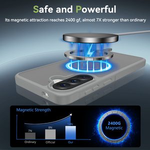 Funda Magnética Transparente Mate Esmerilada para <span class=keywords><strong>Samsung</strong></span> A57, 2400G PC+TPU, Antigolpes, con Recortes Precisos - Product Image 5