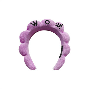 Diademas de Esponja Personalizadas con Logotipo Bordado de Fábrica, Diademas de Esponja de Alta Gama Ecológicas para Mujer - Product Image 6