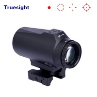 Loupe avec objectif de 29 mm, réglage de 2 dioptries, 88 mm, compacte, en aluminium noir mat, MG005, grossissement 5x, point rouge, haute étanchéité IP67
