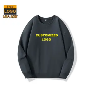 330g heavy weight New Style Sweater Round Neck Pullover Men's Sweaters Fashion Casual Customized Hoodie Hoodie Blankck for