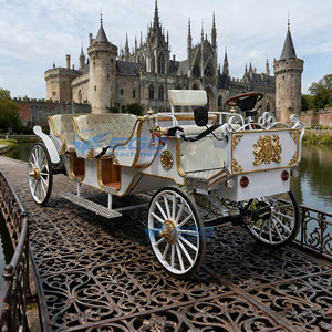 Charrette royale victorienne vintage personnalisée, électrique et à chevaux, de luxe, pour parcs et attractions - Product Image 6