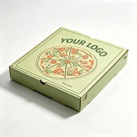 Boîte d'emballage pour pizza, crêpe, restauration rapide, 6-18 pouces, personnalisation, recyclable, vente en gros, boîte en papier jetable de qualité alimentaire pour emporter