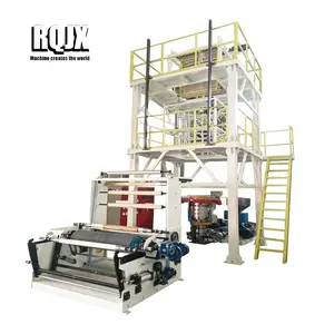 Automatic ABA Three Layer Hdpe Ldpe Pe Pp Shrink Plastic Extrusion Film Blowing Machine