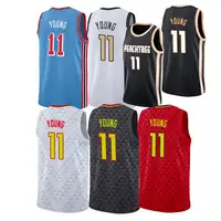 #11 Trae Young Wholesale Men NB AバスケットボールジャージAtlanta Embroidery Hawk Shirts Wear Bulk Uniform Sports Vest for Men