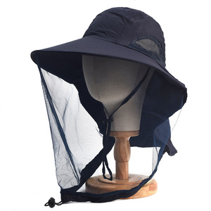 Pêche crème solaire chapeau été hommes femmes UV ombre pêcheur chapeau moustique <span class=keywords><strong>filet</strong></span> gaze masque alpinisme étanche chapeau <span class=keywords><strong>de</strong></span> soleil - Product Image 4