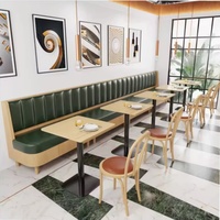 Ensemble de meubles de restaurant personnalisés : table de café, chaise de salle à manger, banquette de restaurant, tabourets de bar, chaise de restaurant au design moderne, mobilier durable
