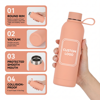 Bouteilles d'eau isothermes à double paroi sans BPA Beauchy, 500 ml, en acier inoxydable, écologiques