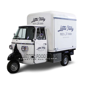 ALLBETTER Mobile Piaggio Ape Beer Bar Tricycle électrique Chariot de restauration Crêpes Pâtes Salades Vente de nourriture ambulante Camion de vente à emporter - Product Image 2
