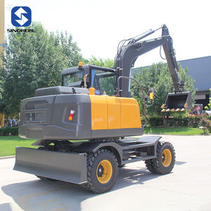 Fabricant <span class=keywords><strong>chinois</strong></span>, mini-excavatrice sur roues de 6 tonnes, facile d'accès sur les chantiers de construction, adaptée aux petits projets de construction - Product Image 2