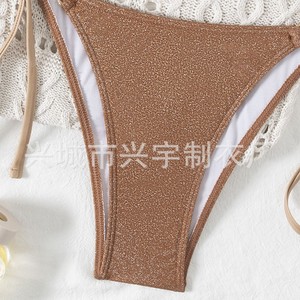 Bikini de Dos Piezas con Estampado Triangular, Estilo 2025, Comercio Electrónico Transfronterizo, Europa y América, AliExpress, Sexy - Product Image 4