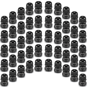 Qilipsu 1/2 "NPT สายเคเบิ้ลกันน้ำ IP68สายไนล่อนผ่านสายเชื่อมต่อบรรเทาความเครียดลวด Grommet ยาง EPDM - Product Image 1