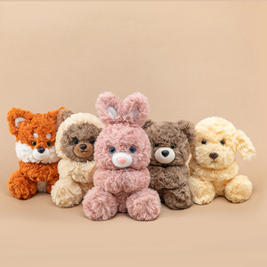 Đồ chơi sang trọng 17 cm búp bê động vật dễ thương khác nhau với dây buộc từ tính tích hợp đồ chơi sang trọng thực tế và mềm mại Đồ chơi đồng hành - Product Image 2