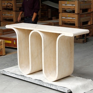 Hiện Đại Đồ nội thất nhà Tay Chạm Khắc độc đáo travertine đá cẩm thạch văn phòng lối vào cửa vòm giao diện điều khiển Bảng cho nhập cảnh - Product Image 3