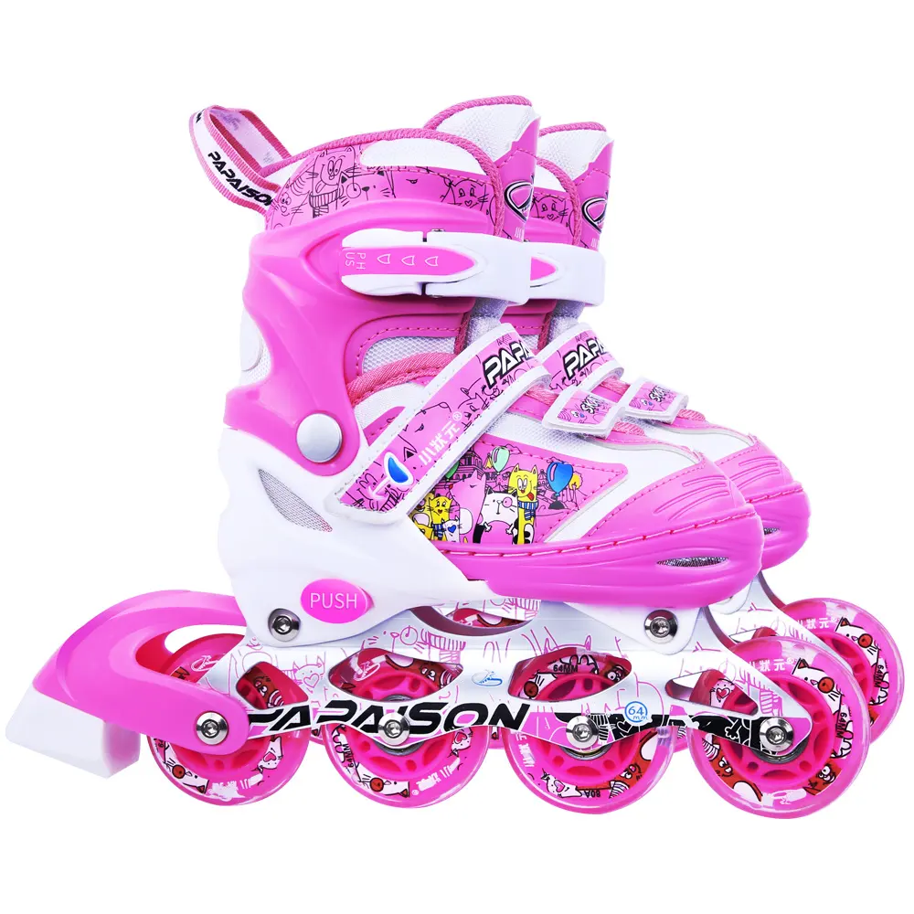 En gros Meilleure Vente En Ligne Chaussures de Patinage pour 2-16 ans enfants Réglable taille 31-42 Patins à roulettes En Ligne