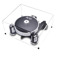 Housse anti-poussière universelle en acrylique pour tourne-disque et lecteur de disques vinyles, taille et épaisseur personnalisables, option de logo personnalisé