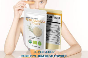 फाइबर पूरक शुद्ध पेसिलियम भूक पाउडर 100g psyllium भूसी रेशा पाउडर - Product Image 3