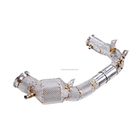 Tuyau d'échappement avant (Downpipe) pour Mercedes AMG GT63 Pro 4MATIC+ Coupé 2025 M177 4.0T en acier inoxydable 304 avec bouclier thermique – Performance optimisée