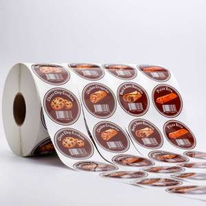 Étiquette d'emballage personnalisée pour biscuits aux pépites de chocolat, résistante à l'eau, résistante à la chaleur, écologique, pour boîte de collations sucrées, desserts - Product Image 5