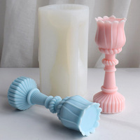 Moules en silicone 100% tulipe de luxe, réutilisables, antiadhésifs, résistants à la chaleur, écologiques pour la fabrication de bougies artisanales, gâteaux, outils de pâtisserie