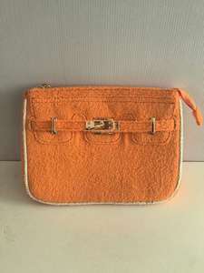 Sac à main en tissu éponge de luxe à faible MOQ, pochette en tissu éponge pour femme avec or ou argent, sac fourre-tout en tissu éponge personnalisé avec breloque - Product Image 2