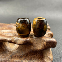 Perles en pierre naturelle à facettes, forme baril, grand trou, 16x18mm, pour la fabrication de bijoux, accessoires de collier DIY