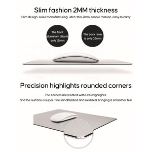 2024 alfombrilla de ratón de aluminio y Metal duro suave delgada alfombrilla de ratón para juegos de ordenador doble cara impermeable para alfombrilla de escritorio de oficina en casa - Product Image 4
