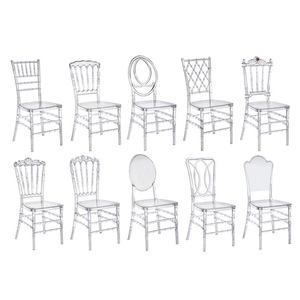 Alquiler de Sillas Chiavari de Resina Transparente, Sillas Modernas de Plástico Apilables para Jardín, para Banquetes y Eventos - Product Image 4