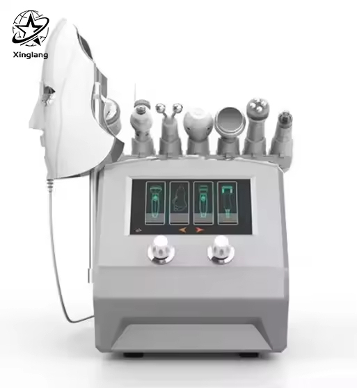 Newest ABS Desktop Face Machine Deep Cleaning Pore Cleaning Skin Scrubber Skin Tightening Rejuvenation 7 Handles JP/UK