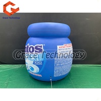 Bouteille de pilules gonflable personnalisée de Mentos avec lumières LED, modèle de bouteille de médecine gonflable étanche à l'air pour la publicité