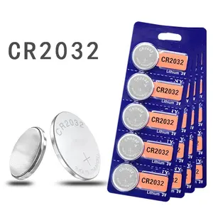 Cr2032 כפתור תא סוללות 3V מטבע ליתיום סוללה עבור שעון שלט רחוק מחשבון cr2032
