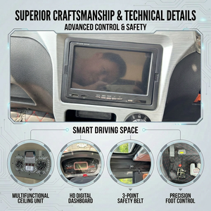 Mini camionnette électrique fiable homologuée CEE du Shandong, à quatre roues, avec cabine fermée <span class=keywords><strong>pour</strong></span> <span class=keywords><strong>une</strong></span> utilisation à long terme - Product Image 5