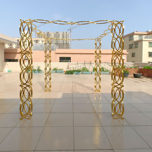 Hochzeitsrequisiten hochzeitsbogen zentraler Pavillon innen- und außenbereich bühnenhintergrund schmiedeeisen dekorative blumenrahmen-schmuck - Product Image 5