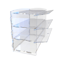 Bestpay oem transparent acrylique pmma pain nourriture vitrines armoires articles ménagers armoire à vin produit pour la maison